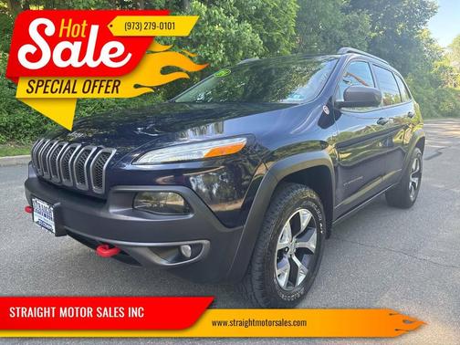 Blue 2014 Jeep Cherokee Trailhawk