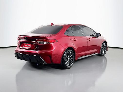 Ruby Flare Pearl 2025 Toyota Corolla Hybrid SE