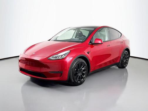Red Multi-Coat 2021 Tesla Model Y Long Range Dual Motor All-Wheel Drive