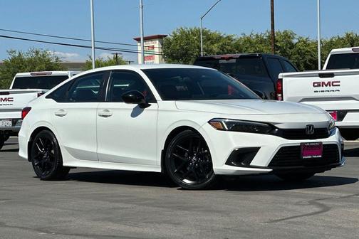 Platinum White Pearl 2022 Honda Civic Sport