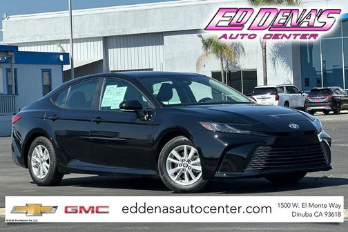 Midnight Black Metallic 2025 Toyota Camry LE