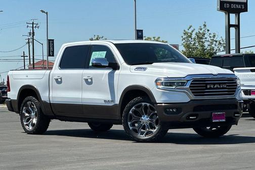 Ivory White Tri-Coat Pearlcoat 2023 RAM 1500 Longhorn