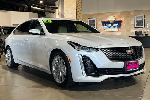 Crystal White Tricoat 2020 Cadillac CT5 Luxury RWD