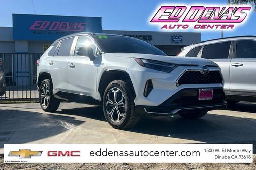 Wind Chill Pearl/Midnight Black Metallic 2023 Toyota RAV4 Prime XSE