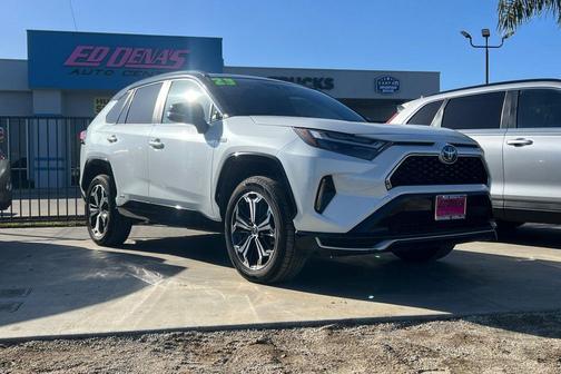 Wind Chill Pearl/Midnight Black Metallic 2023 Toyota RAV4 Prime XSE