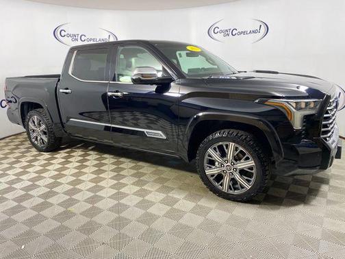 Midnight Black Metallic 2023 Toyota Tundra Hybrid Capstone