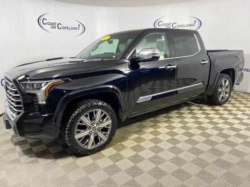 Midnight Black Metallic 2023 Toyota Tundra Hybrid Capstone