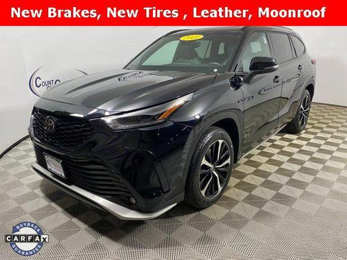 Midnight Black Metallic 2021 Toyota Highlander XSE