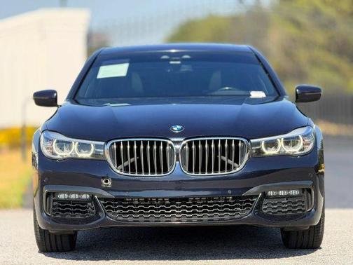 Blue 2019 BMW 740 i