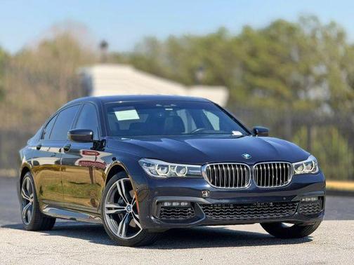 Blue 2019 BMW 740 i