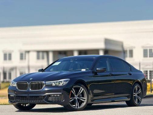 Blue 2019 BMW 740 i