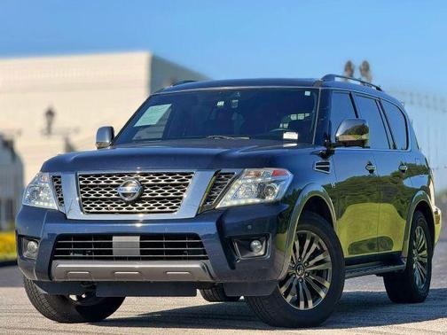 Blue 2018 Nissan Armada Platinum