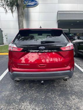 Rapid Red Metallic Tinted Clearcoat 2021 Ford Edge Titanium