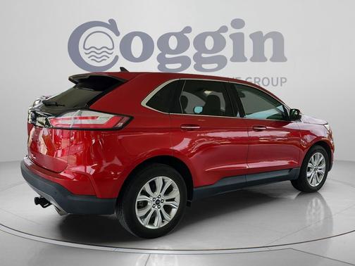 Rapid Red Metallic Tinted Clearcoat 2021 Ford Edge Titanium