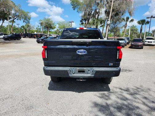 Antimatter Blue Metallic 2022 Ford F-150 Lightning XLT