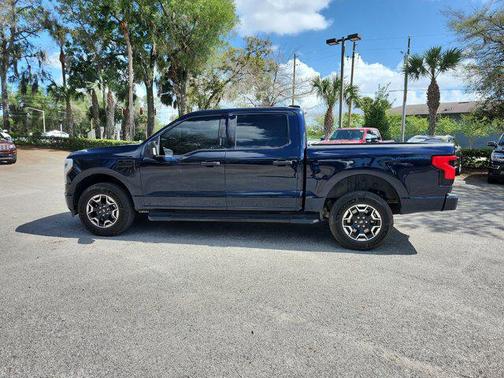 Antimatter Blue Metallic 2022 Ford F-150 Lightning XLT