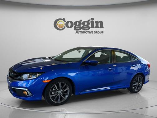 Aegean Blue Metallic 2021 Honda Civic EX