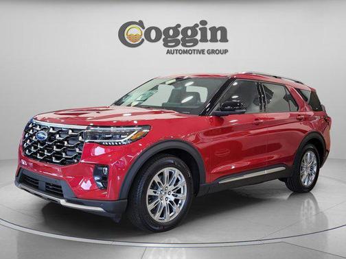 Rapid Red Metallic Tinted Clearcoat 2026 Ford Explorer Platinum