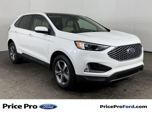 Star White Metallic Tri-Coat 2024 Ford Edge SEL