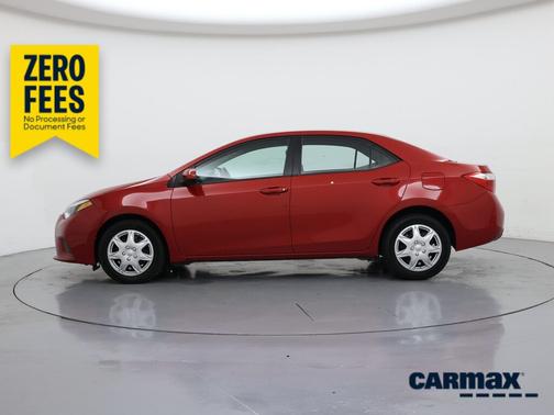 Red 2016 Toyota Corolla LE