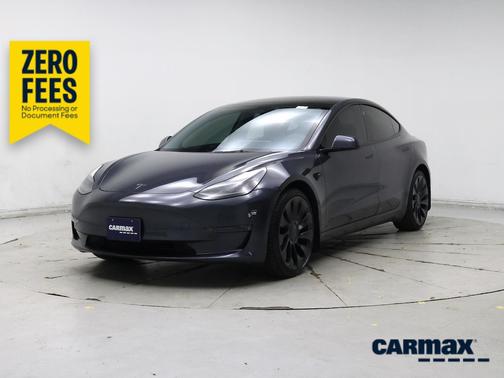Gray 2023 Tesla Model 3 Performance