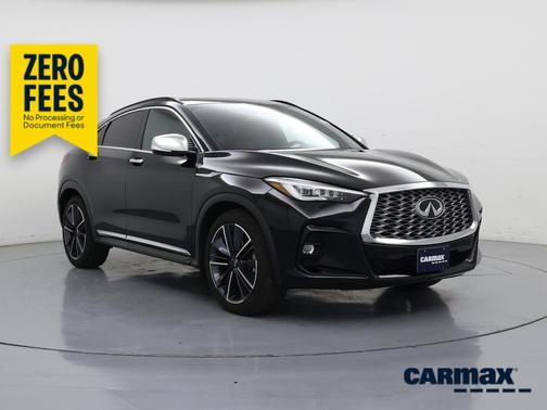 Black 2025 INFINITI QX55 Sensory