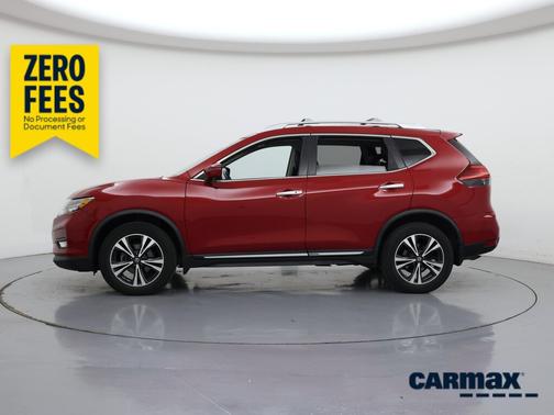 Red 2017 Nissan Rogue SL