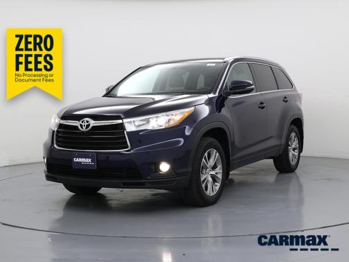 Blue 2015 Toyota Highlander XLE