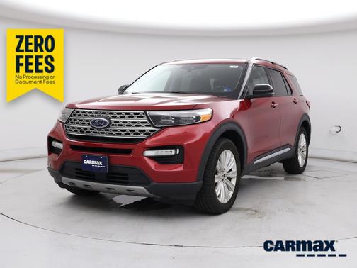 Red 2021 Ford Explorer Limited