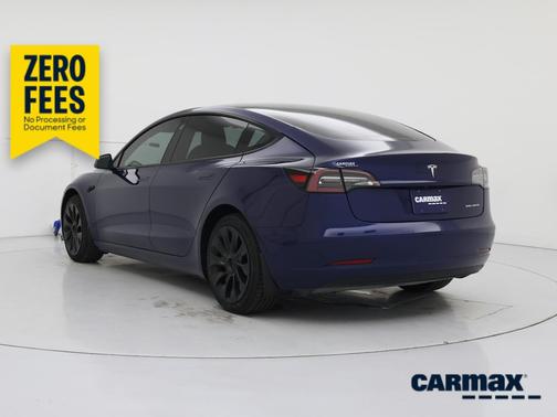 Blue 2021 Tesla Model 3 Long Range