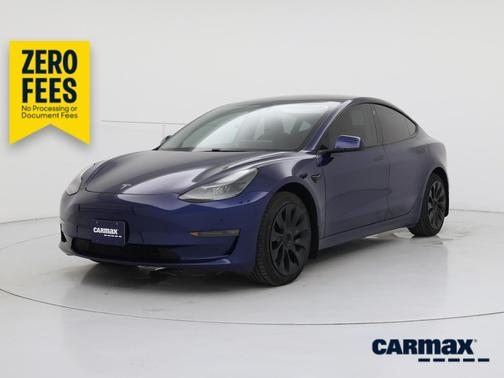 Blue 2021 Tesla Model 3 Long Range