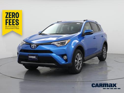 Blue 2016 Toyota RAV4 Hybrid XLE