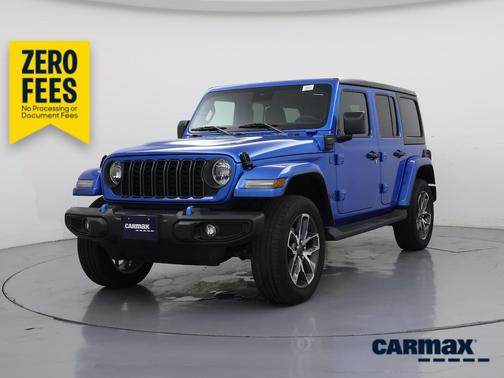 Blue 2024 Jeep Wrangler 4xe Sport S