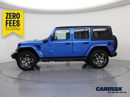 Blue 2024 Jeep Wrangler 4xe Sport S