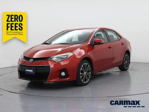 Red 2016 Toyota Corolla S