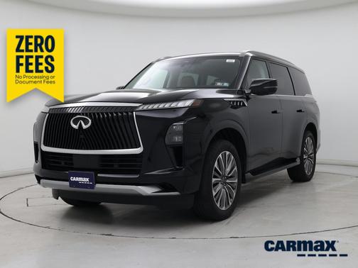 Black 2025 INFINITI QX80 Luxe