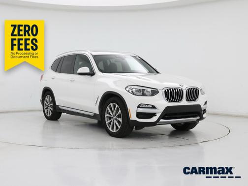 White 2019 BMW X3 XDrive30i