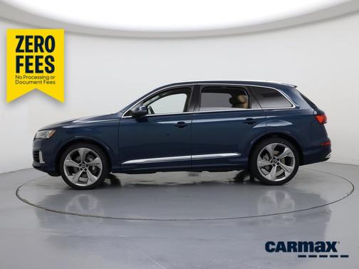 Blue 2021 Audi Q7 Prestige