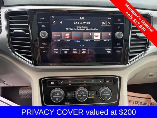 2019 Volkswagen Atlas 3.6L SEL