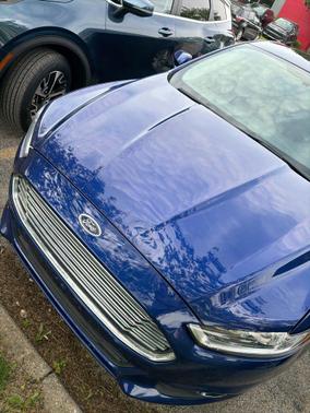 Blue 2013 Ford Fusion Hybrid SE Hybrid