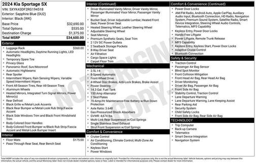 2024 Kia Sportage SX
