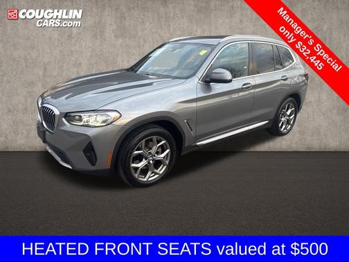 Gray Metallic 2024 BMW X3 xDrive30i