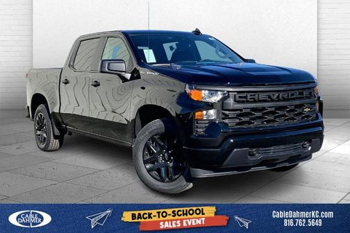 Black 2026 Chevrolet Silverado 1500 Custom