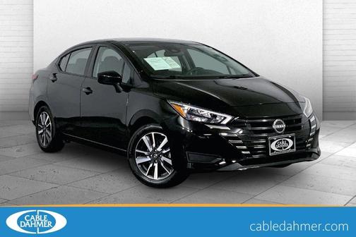 Black 2025 Nissan Versa 1.6 SV