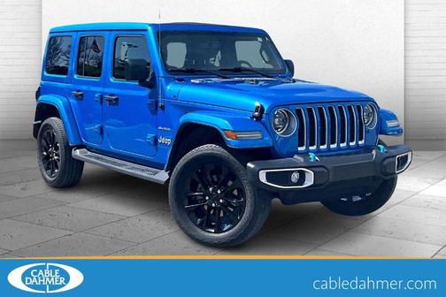 Hydro Blue Pearlcoat 2023 Jeep Wrangler 4xe Sahara