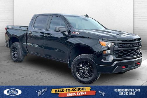 Black 2024 Chevrolet Silverado 1500 Custom Trail Boss