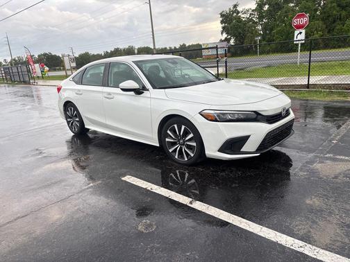 Platinum White Pearl 2023 Honda Civic EX