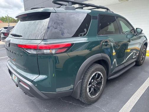 Obsidian Green Pearl 2023 Nissan Pathfinder Rock Creek 4WD