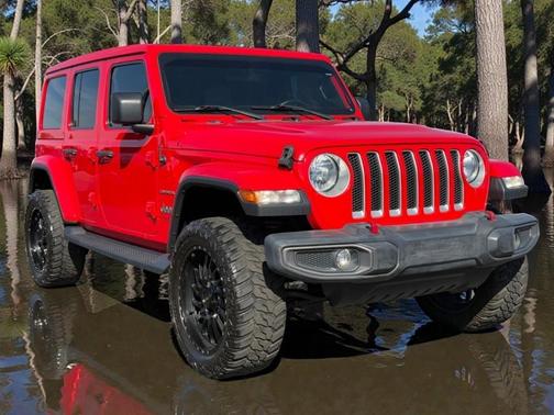 Red 2020 Jeep Wrangler Unlimited Sahara