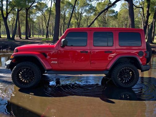 Red 2020 Jeep Wrangler Unlimited Sahara